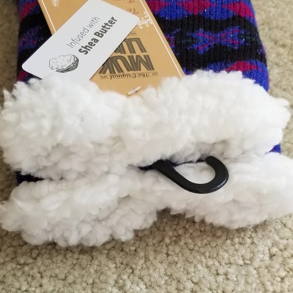 NWT MukLuks Shea Butter Cabin Socks Size L/XL (8.5-11) - Picture 8 of 9